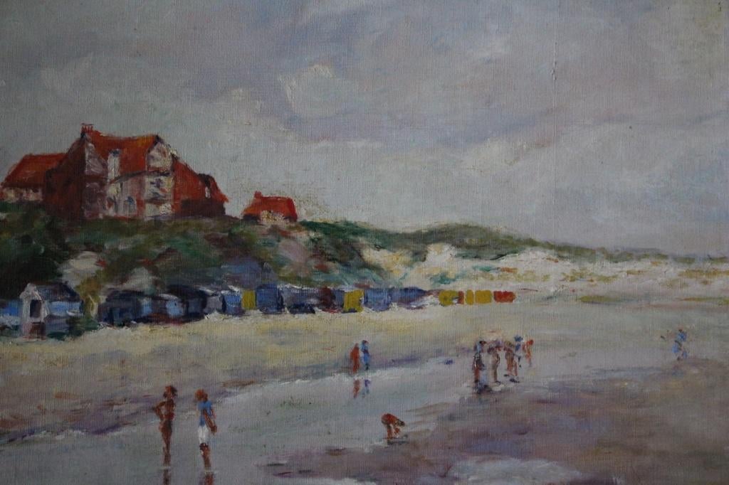 P.M. de Vricse. Fraai strandgezicht uit 1936., Verzenden