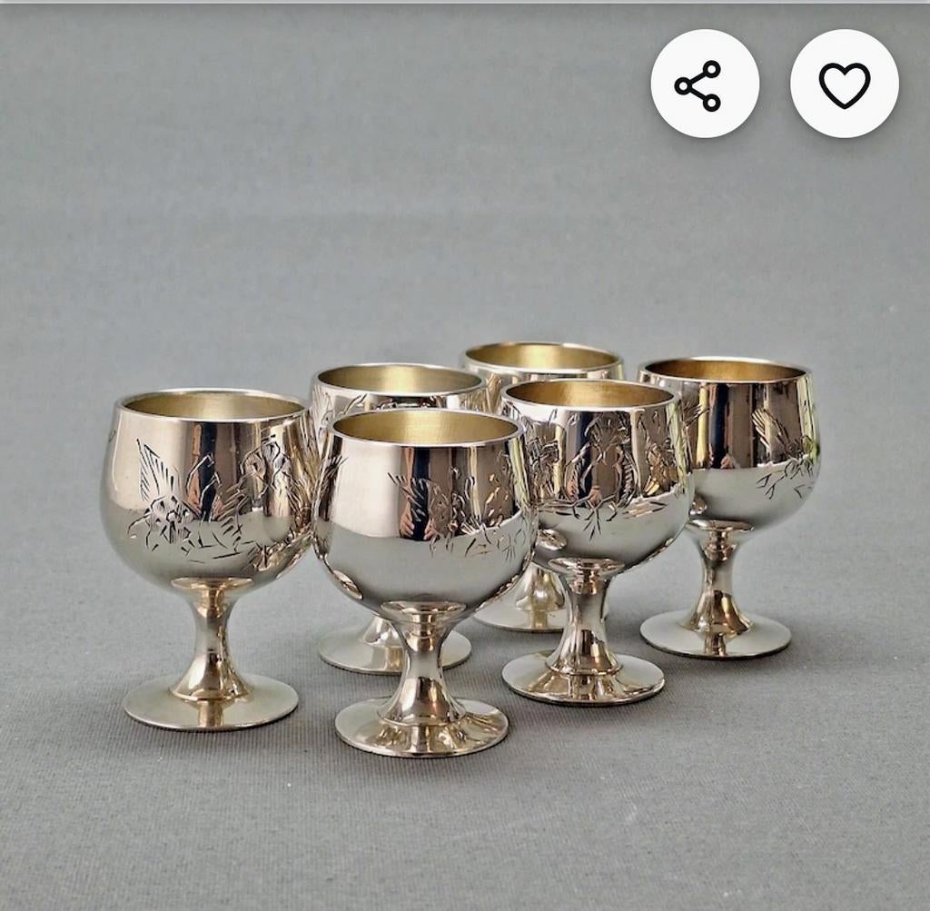 Borrelbekers verzilverd, Verzenden