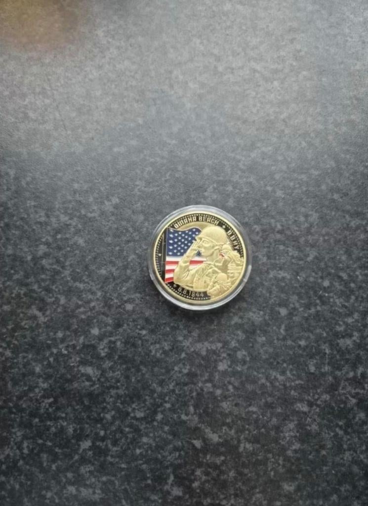 D- day 1944 souvenir coin / munt, Postzegels en Munten, Ophalen of Verzenden, Buitenland, Munten