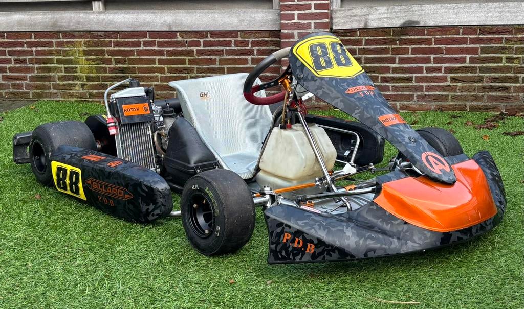 Gillard TG16 Rotax Max ssnior pre evo, Ophalen, Zo goed als nieuw, Onderdelen Kart