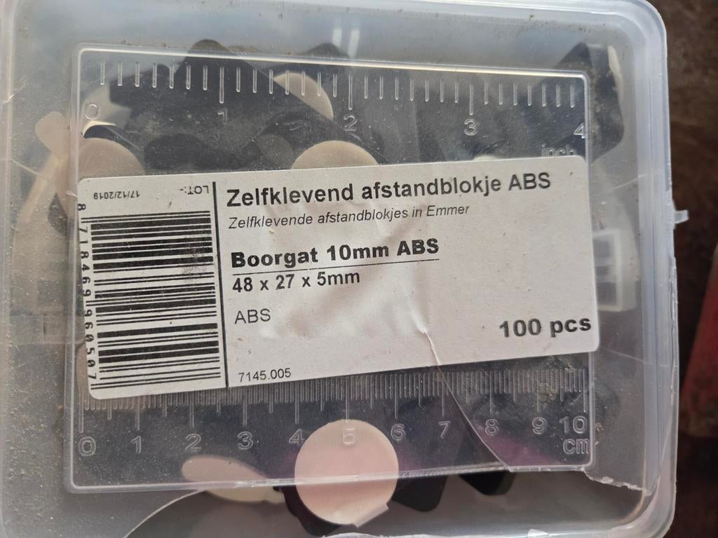 Zelfklevende afstandblokjes ABS, 100 stuks, Ophalen of Verzenden