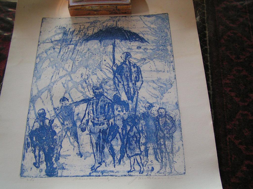 Prachtige Ets van Jan Bezemer (Verwachtingen), Antiek en Kunst, Ophalen of Verzenden, Ets