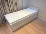 IKEA SLÄKT - 90x200 cm – met uitschuifbaar bed + 2 matrassen, Huis en Inrichting, Slaapkamer | Bedden, Ophalen, 90 cm, Eenpersoons