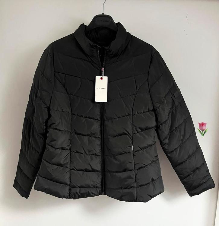 🌷Zwarte gewatteerde tussenjas van Ted Baker 40, Kleding | Dames, Jassen | Winter, Nieuw, Maat 38/40 (M), Zwart, Verzenden