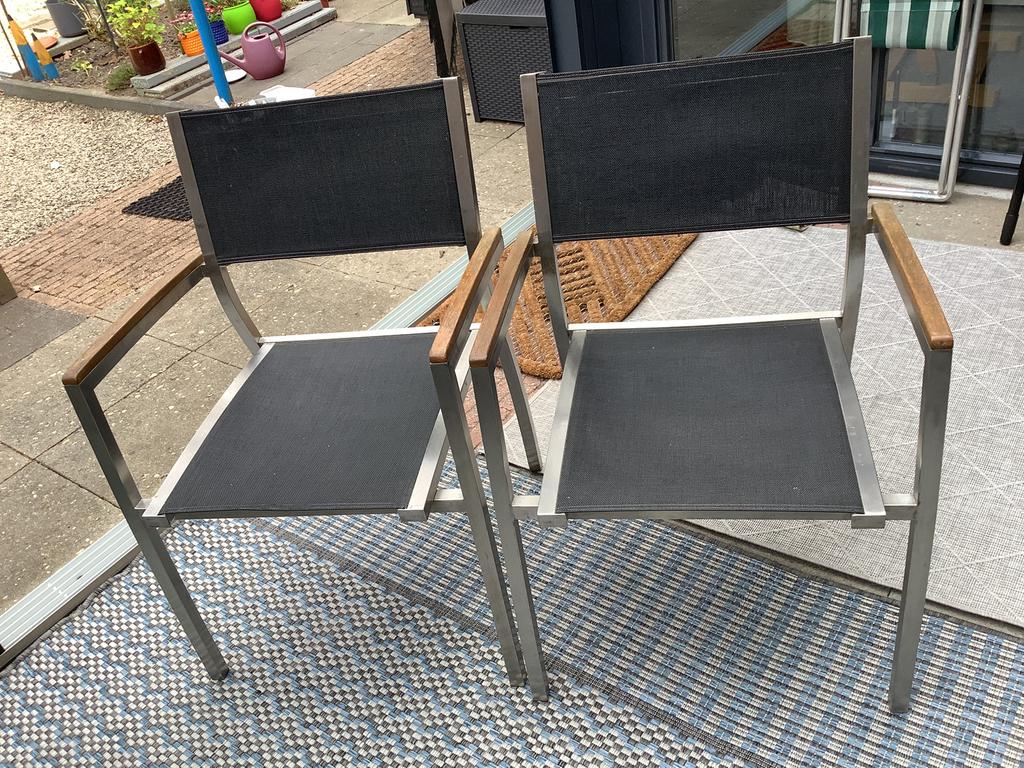Tuinstoelen, Tuin en Terras, Ophalen, Gebruikt, Kunststof, Stapelbaar