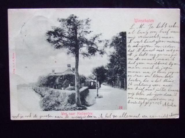 Winschoten Weg naar Heiligerlee, Ophalen of Verzenden, Voor 1920, Groningen