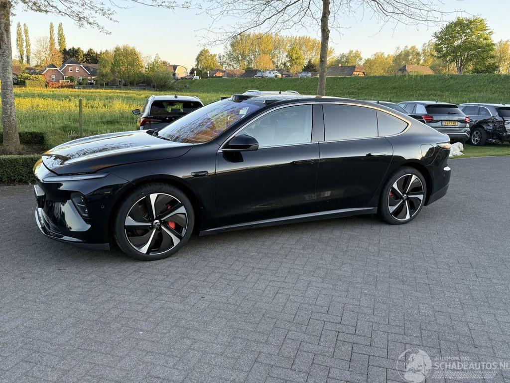 NIO eT7 100 kWh AWD (ex Accu) (bj 2024, automaat), Auto diversen, Schadeauto's, NIO, Automaat, Elektrisch, Sedan, Zwart