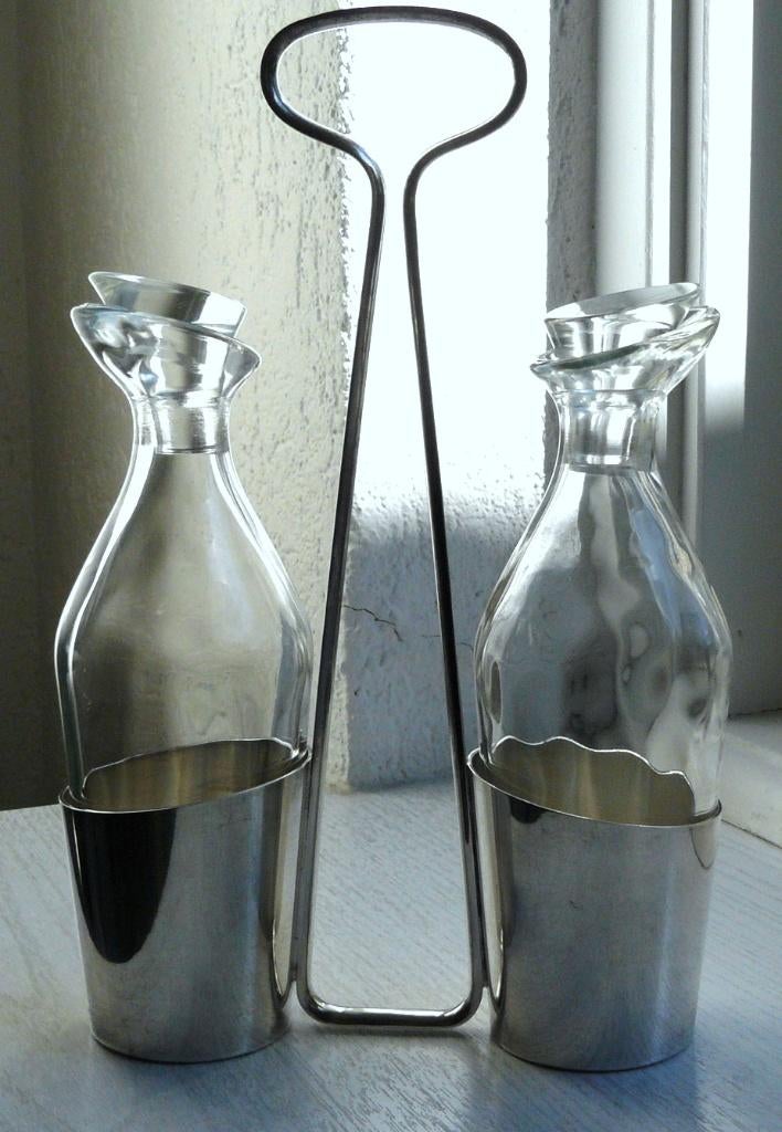 Christofle France art deco azijn en oliestel, heel mooi  !!!, Ophalen of Verzenden