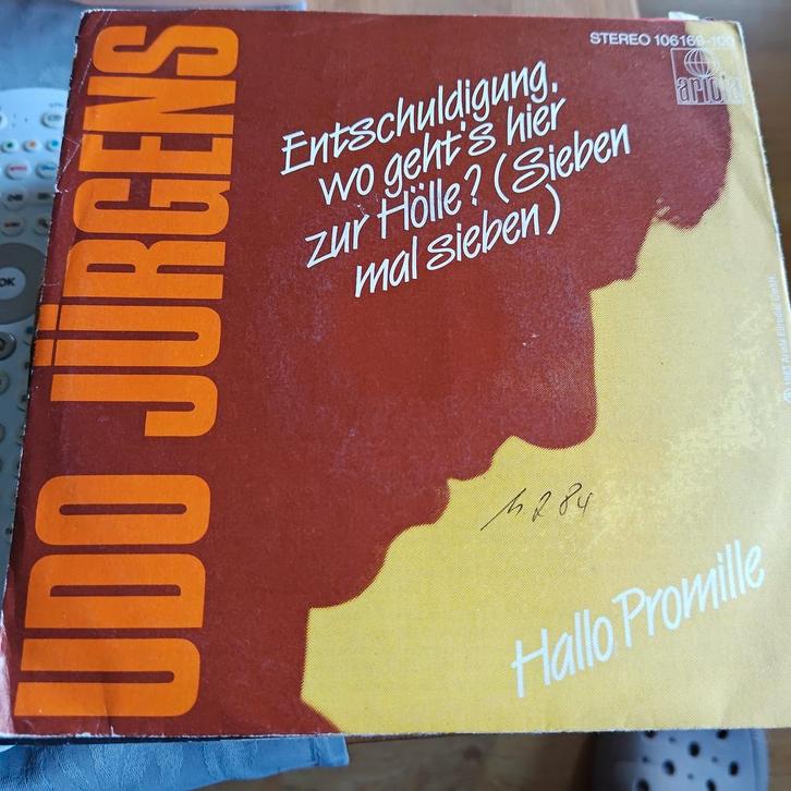 Udo Jürgens - Entschuldigung, wo geht's hier zur Hölle?, Cd's en Dvd's, Vinyl Singles, Gebruikt, 7 inch, Ophalen of Verzenden