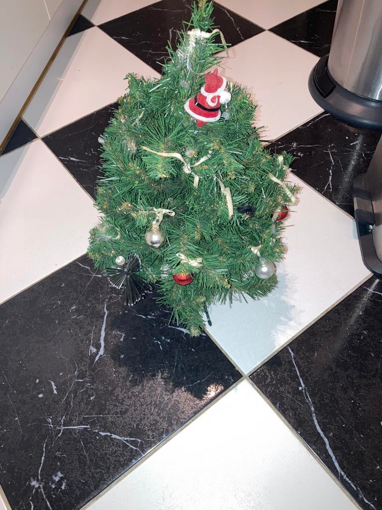 Kleine kerstboom 50 cm, Diversen, Kerst, Ophalen of Verzenden, Gebruikt