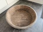 Grote olijfbak, Ophalen of Verzenden, Zo goed als nieuw, Rond, Hout