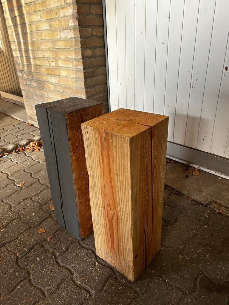 Douglas hout zuilen - Decoratieve houten blokken, Ophalen, Gebruikt