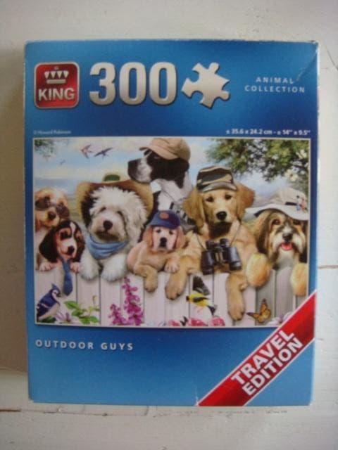 KING reispuzzel - 300 stukjes - Outdoor Guys, Ophalen of Verzenden, Meer dan 50 stukjes, Zo goed als nieuw, 6 jaar of ouder