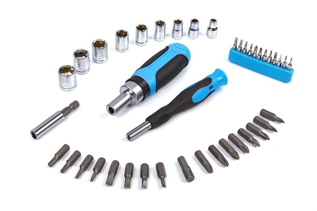 HBM 41-delige bit- en doppenset met ratelschroevendraaier, Ophalen, Zo goed als nieuw