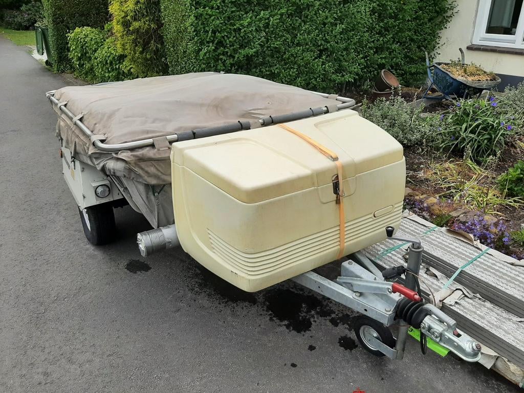 Holtkamper Astro 2-persoons vouwwagen - Nieuwe tent (2019), Caravans en Kamperen, Vouwwagens, Ophalen, Beige, Tot en met 2, Holtkamper