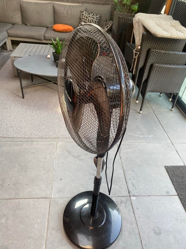 PRO KLIMA Vloerventilator met afstandsbediening - Zwart, Witgoed en Apparatuur, Ventilatoren, Gebruikt, Vloerventilator, Ventilator met afstandsbediening