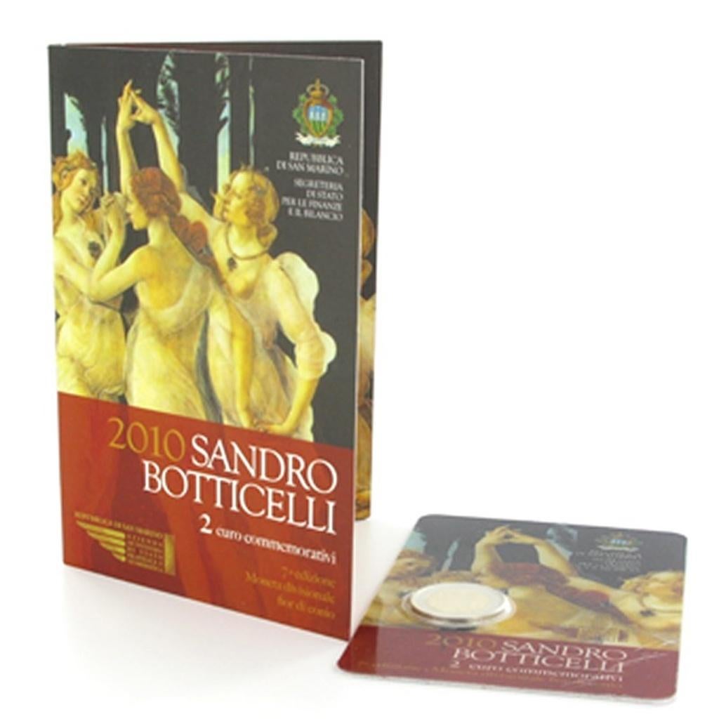 2 euro San Marino 2010 - Botticelli (BU), Postzegels en Munten, Munten | Europa | Euromunten, Ophalen of Verzenden, San Marino
