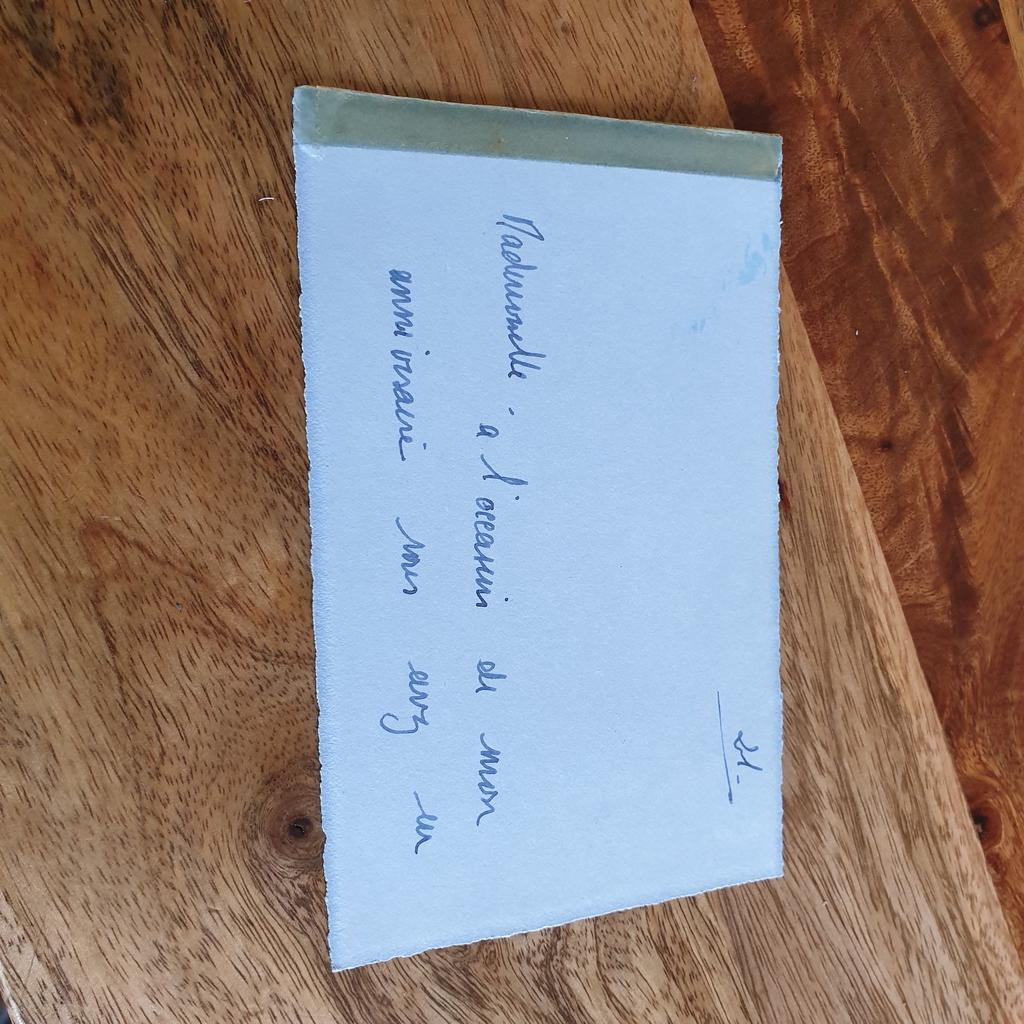 Bedankkaartje van Isabella de France, Verzamelen, Ophalen of Verzenden, Kaart, Foto of Prent