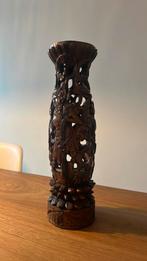 Indonesisch houtsnijwerk lampvoet of kandelaar, Ophalen of Verzenden