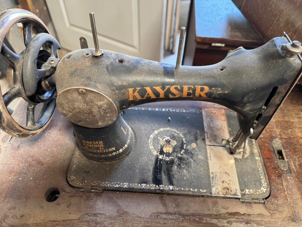 Oude naaimachines 12 stuks singer, durkopp, kayser, Ophalen