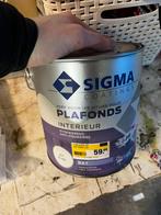 2,5 liter Sigma plafond verf wit || NIEUW, Doe-het-zelf en Verbouw, Verf, Beits en Lak, Minder dan 5 liter, Ophalen of Verzenden