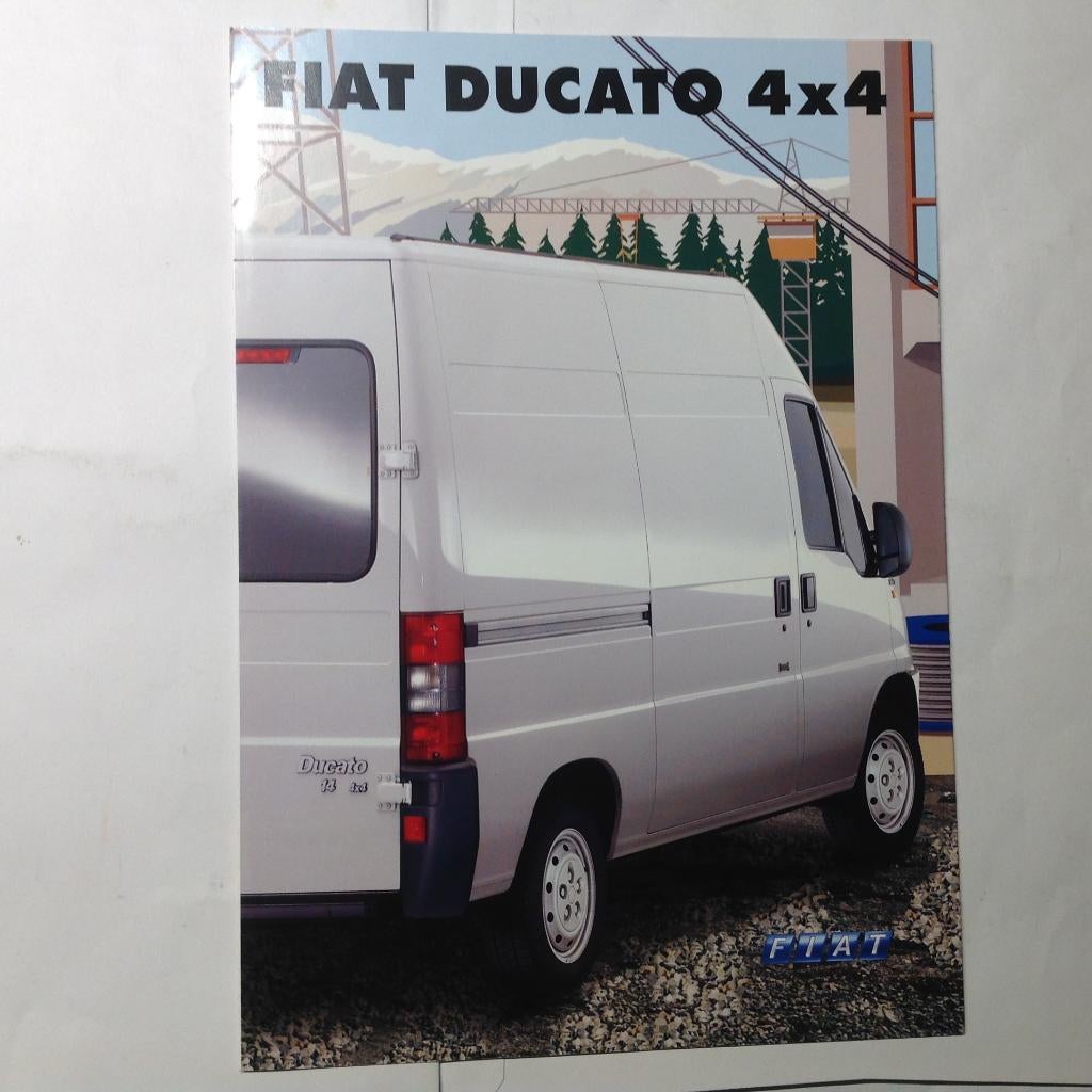 Fiat Ducato 4x4 folder Duits 8 blz 2001, Ophalen of Verzenden, Nieuw, Overige merken