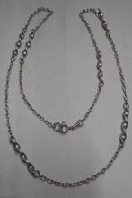 Zilveren vintage sierketting nr.2405, Sieraden, Tassen en Uiterlijk, Kettingen, Verzenden, Zo goed als nieuw, Zilver, Zilver