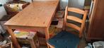 IKEA houten tafel met stoelen, Ophalen, Gebruikt, 100 tot 150 cm, IKEA neutraal, passt bij alles