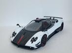 Pagani Zonda Cinque 1/18 Wit/Zwart, Ophalen of Verzenden, Gebruikt, Auto, Motormax