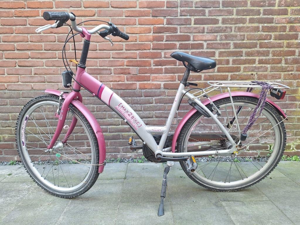 26 inch meisjesfiets - opknapper of voor onderdelen, Ophalen, Gebruikt, 26 inch of meer