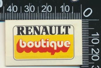 Sticker: Renault - Boutique (5), Ophalen of Verzenden, Zo goed als nieuw, Auto of Motor