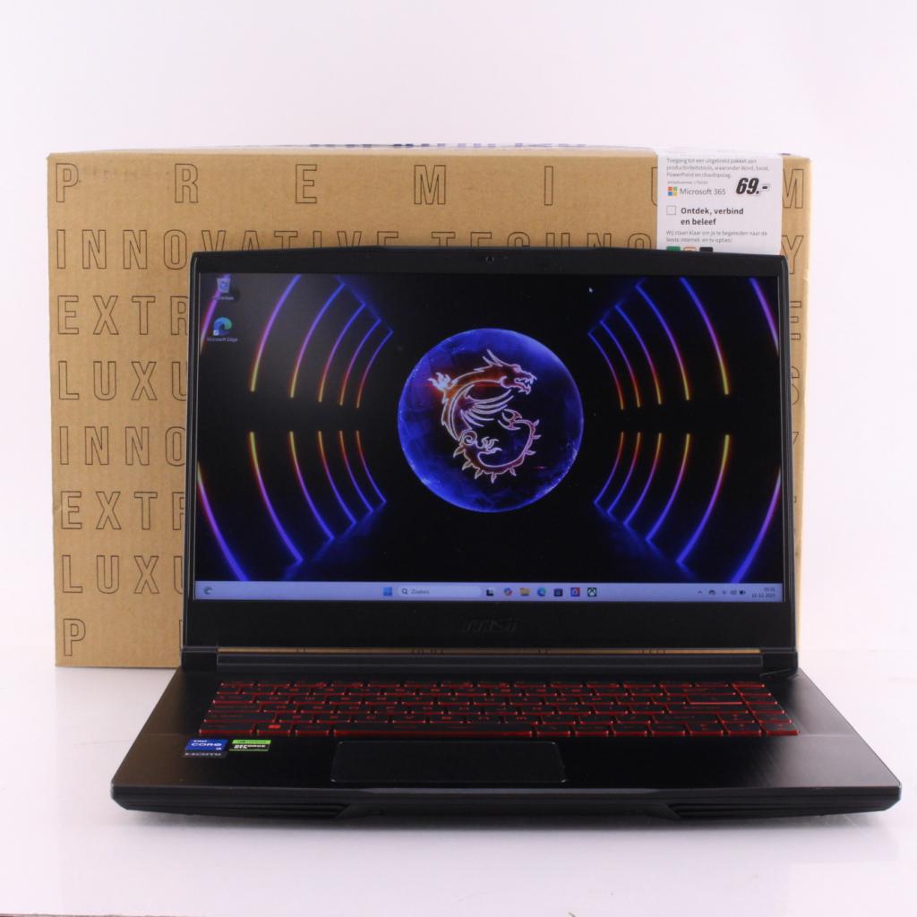 MSI Thin GF63 I5-12450H 16GB 500GB RTX 3050 | Nette staat, Computers en Software, Windows Laptops, MSI, Zo goed als nieuw, Support@msi.com