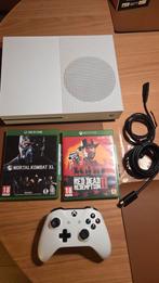 Xbox One S 1TB met controller en 2 games, Spelcomputers en Games, Met games, Xbox One S, Ophalen of Verzenden, Zo goed als nieuw