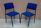 44 x Vergaderstoelen blauw kantine kantoor stoelen horeca, Ophalen of Verzenden, Zo goed als nieuw, Blauw, Vijf, Zes of meer stoelen