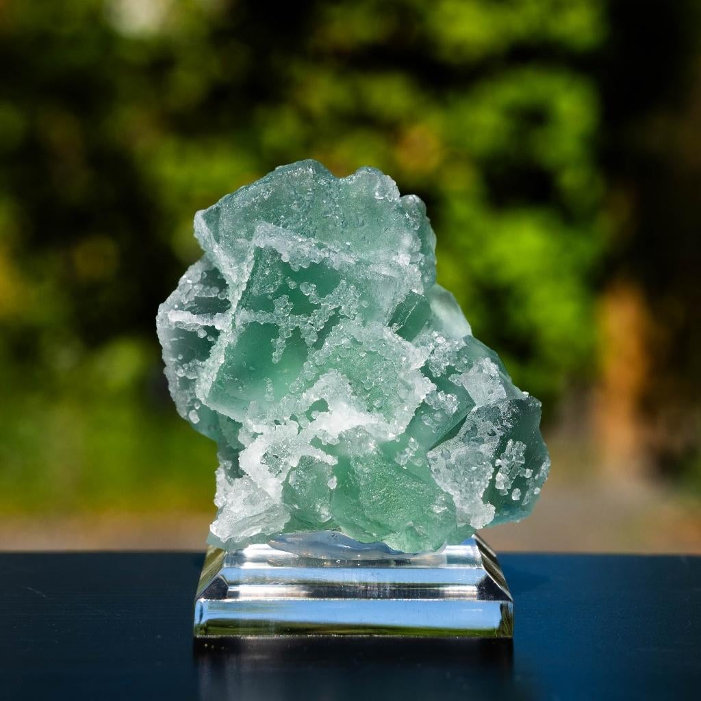 suiker fluoriet cluster #8, Verzamelen, Mineralen en Fossielen, Ophalen of Verzenden, Mineraal