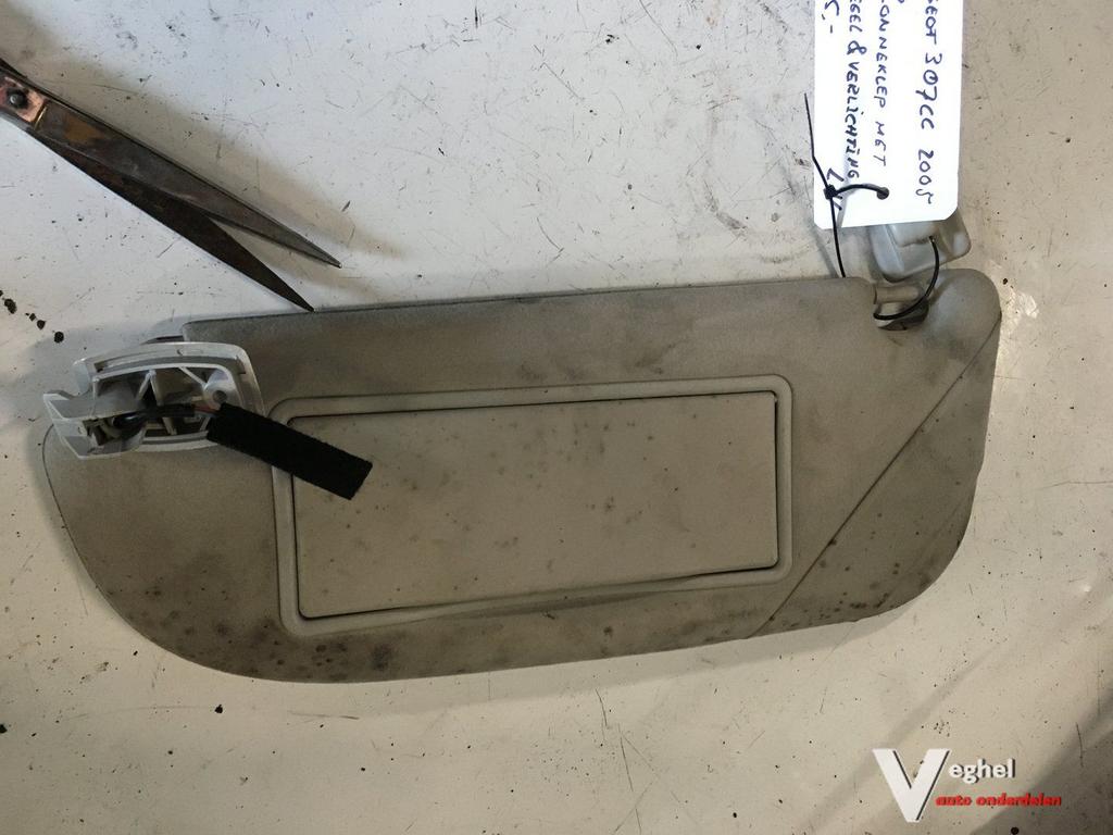 Peugeot 307 cc cabrio Zonneklep links met verlichting, Auto-onderdelen, Interieur en Bekleding, Gebruikt, -, -, Ophalen of Verzenden