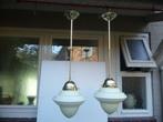 giso hanglamp/gispen lamp/hanglamp messing/ vintage lampen, Gebruikt, 50 tot 75 cm, Giso, Ophalen of Verzenden