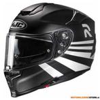 HJC Motorhelm , RPHA 70 Stipe, Zwart-Wit, Motoren, Ophalen of Verzenden, Nieuw met kaartje