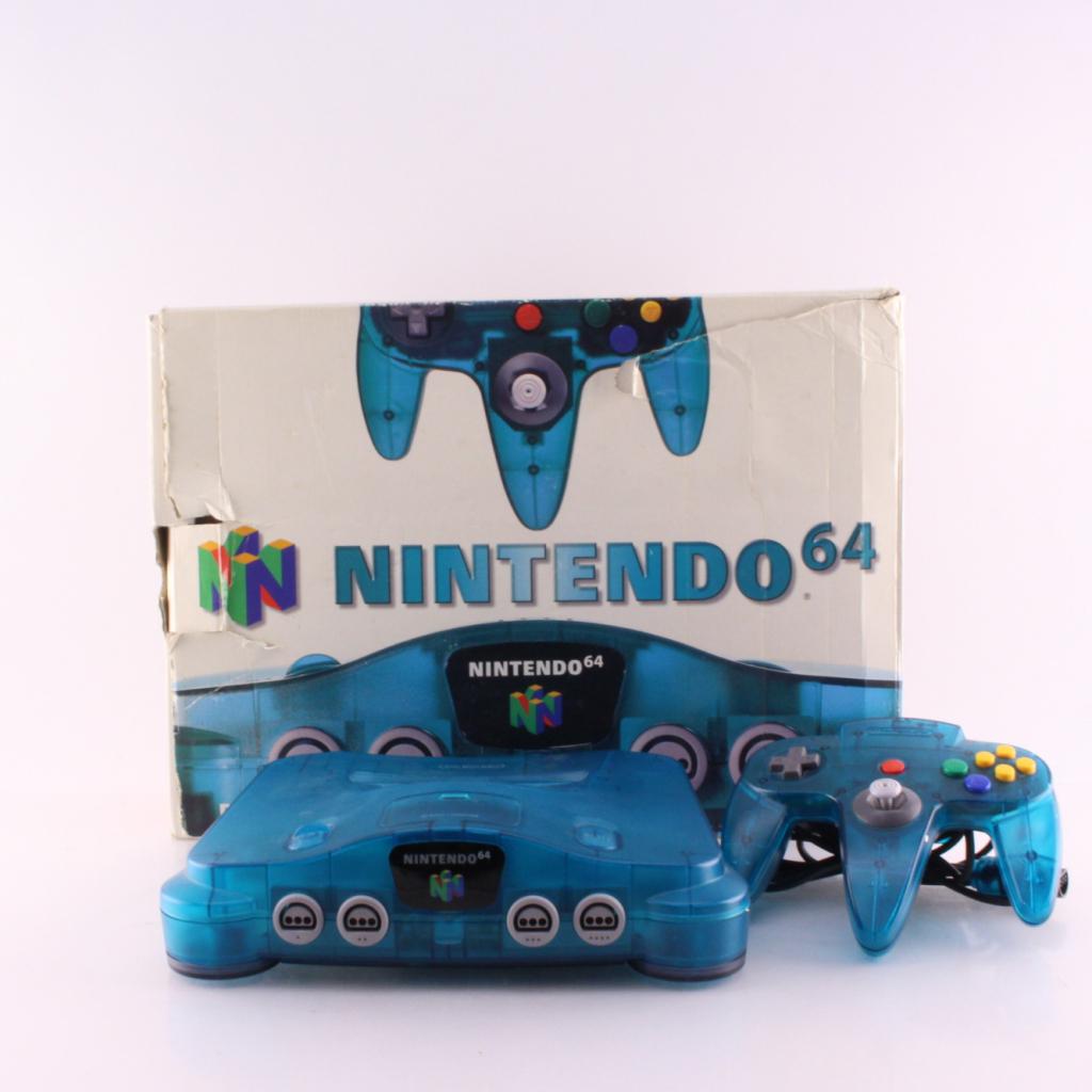 Nintendo 64 Clear Blue | OVP | PAL | Memory Pack | A-grade, Spelcomputers en Games, Spelcomputers | Nintendo 64, Nintendo, Zo goed als nieuw