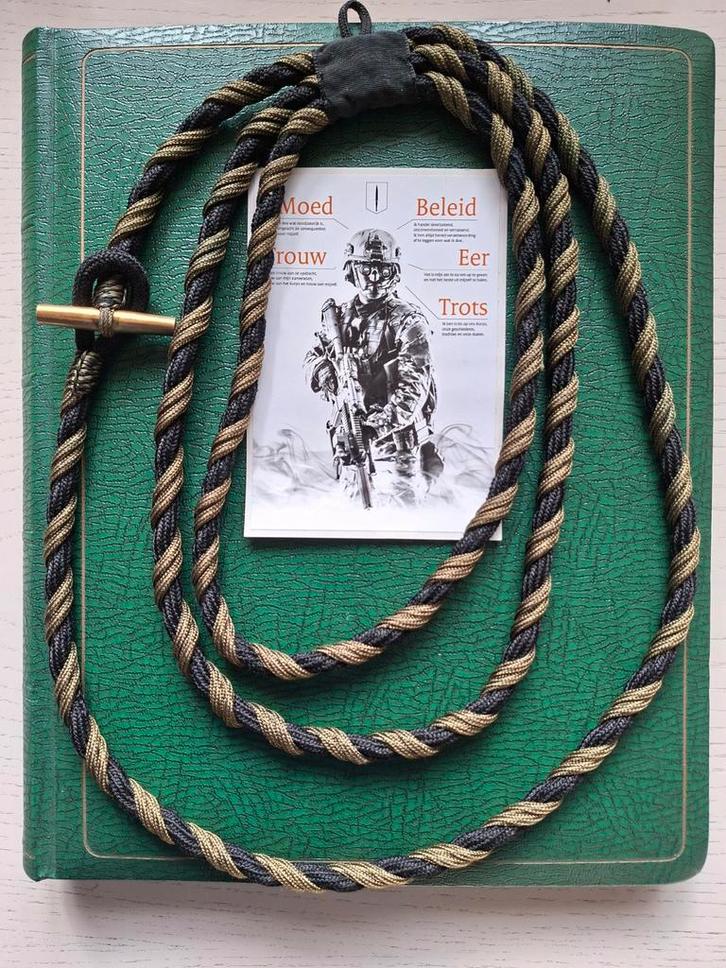 Commando koord/ zwart groen/ origineel/ KCT, Verzamelen, Militaria | Algemeen, Landmacht, Embleem of Badge, Nederland, Ophalen of Verzenden