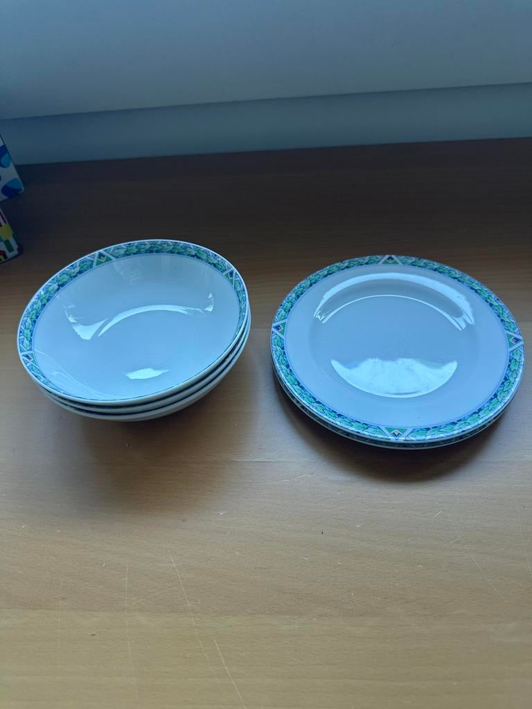 Arzberg ah 3 schaaltjes en 2 gebaksbordjes, Ophalen, Gebruikt, Keramiek, Bord(en)