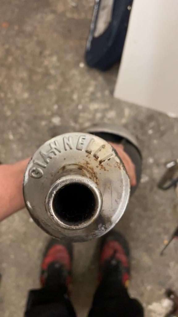 Giannelli uitlaat voor Minarelli horizontaal, Fietsen en Brommers, Brommeronderdelen | Scooters, Ophalen of Verzenden, Gebruikt