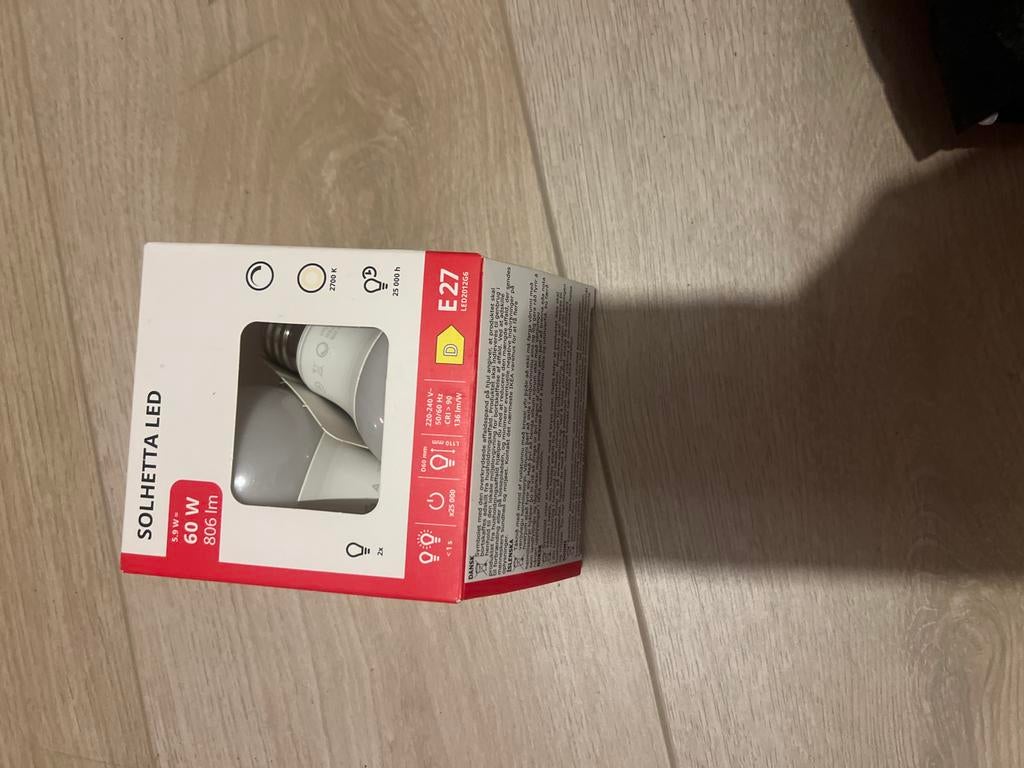 IKEA SOLHETTA LED E27 Lampen - 5.9W (60W equivalent), Ophalen of Verzenden, Nieuw