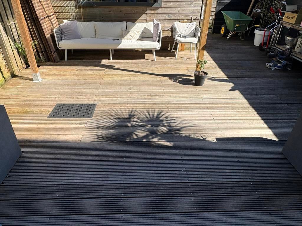 Gebruikte Bankirai Vlonderplanken - Diverse Lengtes, Ophalen, Gebruikt, Hout