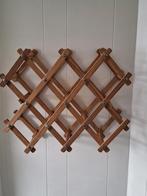 Opvouwbaar houten wijnrek - Zo goed als nieuw!, 5 tot 15 flessen, Ophalen of Verzenden, Zo goed als nieuw, Minder dan 50 cm