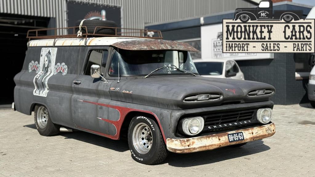Chevrolet USA C10 V8 Apache panelvan 1962 NL Kenteken, Automaat, Gebruikt, 1907 kg, Leder