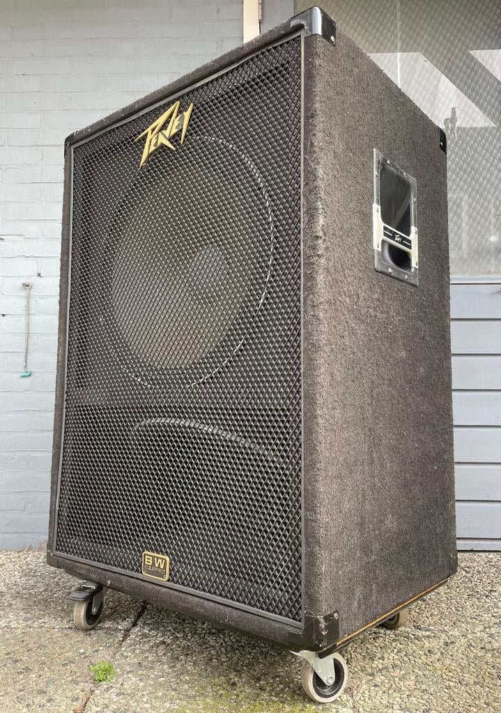 Peavey 2x18 inch black widow bascabinet 700 watt (1979), Audio, Tv en Foto, Luidsprekers, Gebruikt, Subwoofer, 120 watt of meer