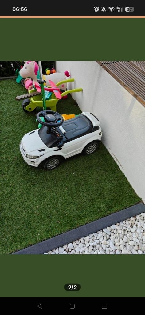 Witte Range Rover loopauto, Ophalen