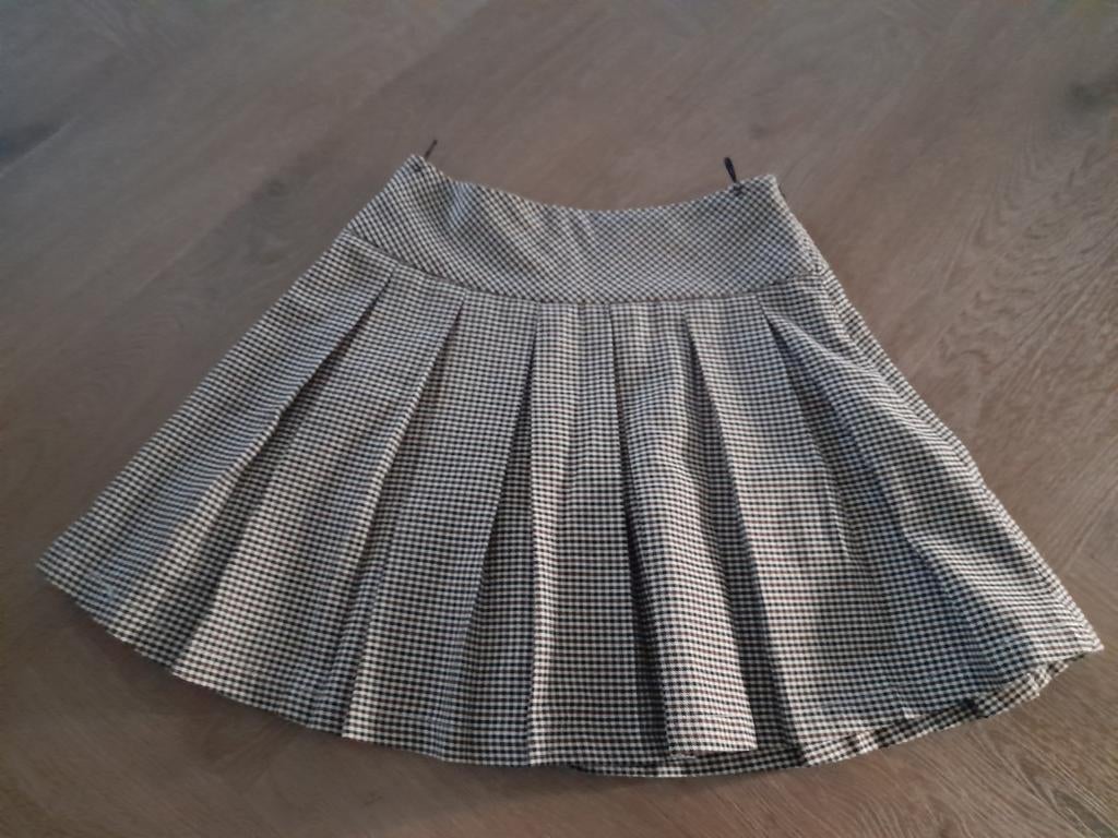 Izgs Meisjes plooirok bruin,wit,zwart voor al seizoenen 146, Kinderen en Baby's, Kinderkleding | Maat 146, C&A., Meisje, Ophalen of Verzenden