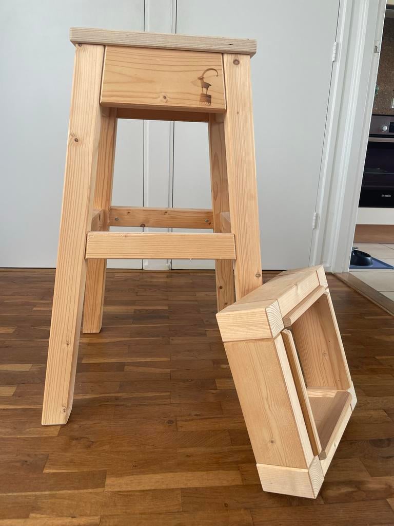 Beeldhouwbok Kapra met tussenstuk - Zo goed als nieuw, Ophalen, Zo goed als nieuw